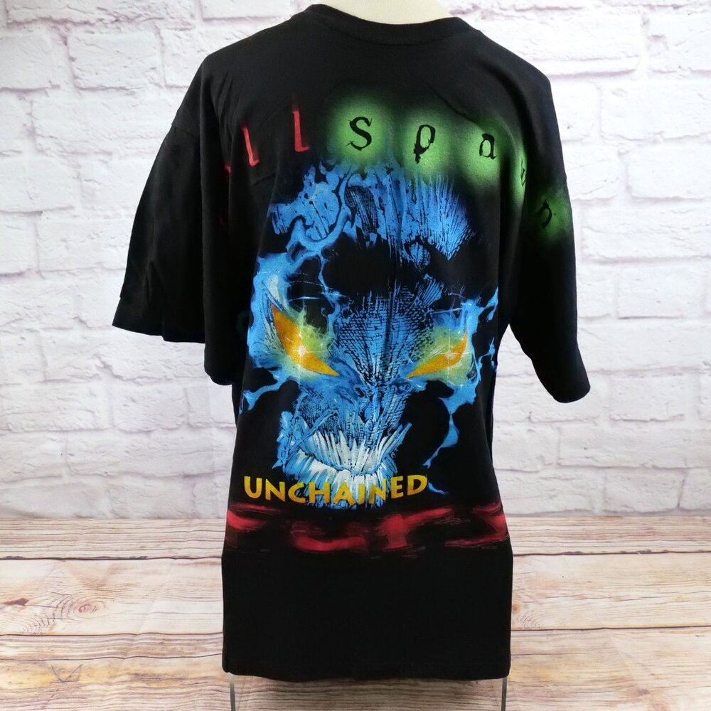 Vintage 1997 Hell Spawn Unchained Todd McFarlane Giant Comic Tee - Size XL
